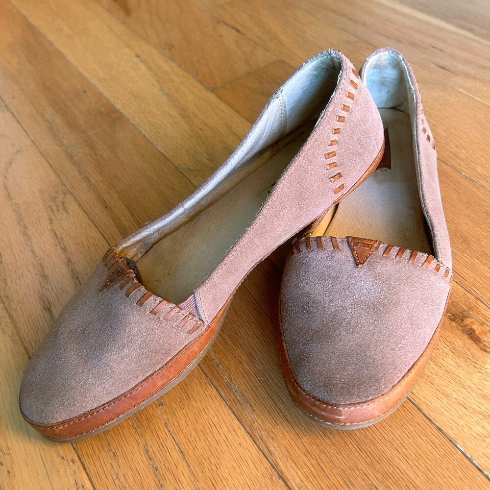 Frye Suede and Leather Moccasin Slip-ons 7.5